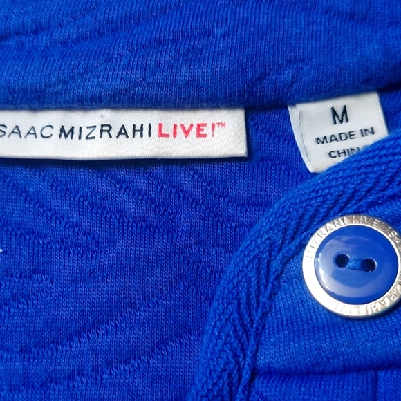 Isaac Mizrahi Sweaters - Beautiful blue designer cardigan.. designers drips